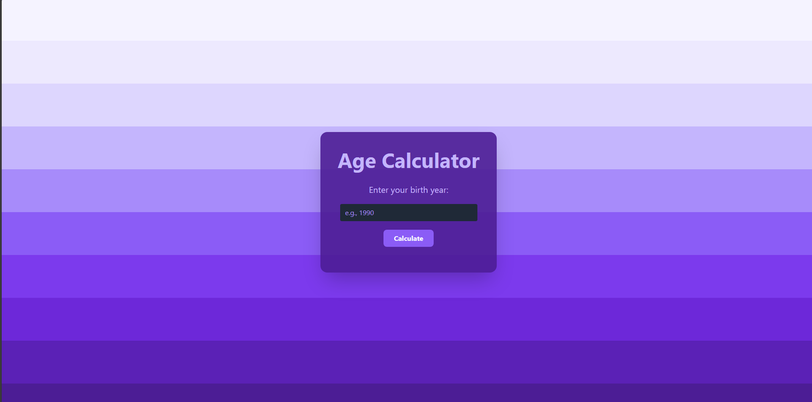 age calculator